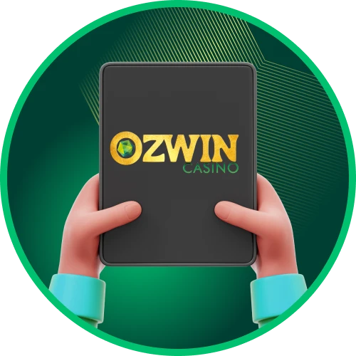 You can use the Ozwin online casino app on your tablet.