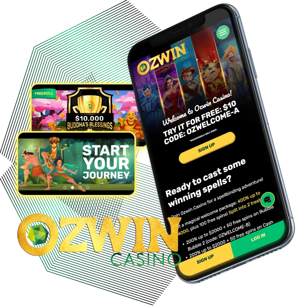 Install the Ozwin online casino app on your phone and play anytime, anywhere.