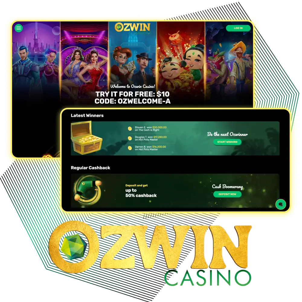 Try your luck at Ozwin online casino.